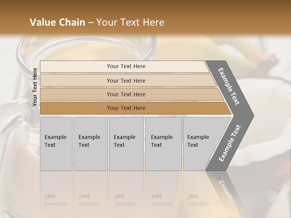 A Banana And A Glass Of Milk On A Table PowerPoint Template
