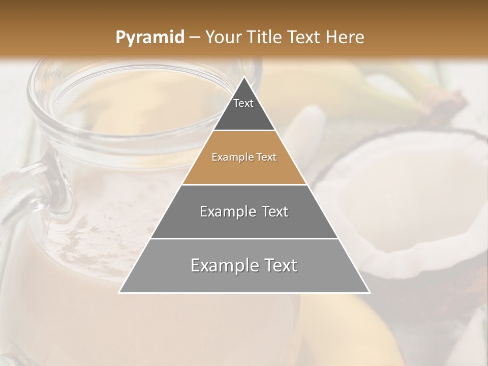 A Banana And A Glass Of Milk On A Table PowerPoint Template