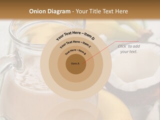 A Banana And A Glass Of Milk On A Table PowerPoint Template