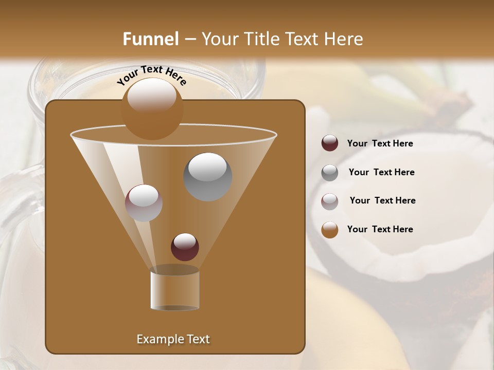 A Banana And A Glass Of Milk On A Table PowerPoint Template
