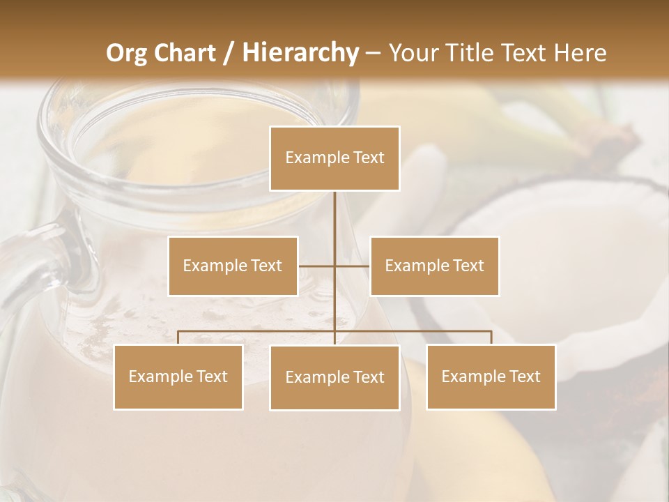A Banana And A Glass Of Milk On A Table PowerPoint Template