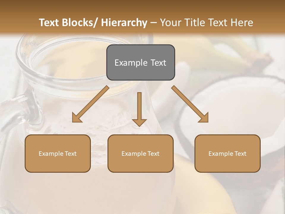 A Banana And A Glass Of Milk On A Table PowerPoint Template