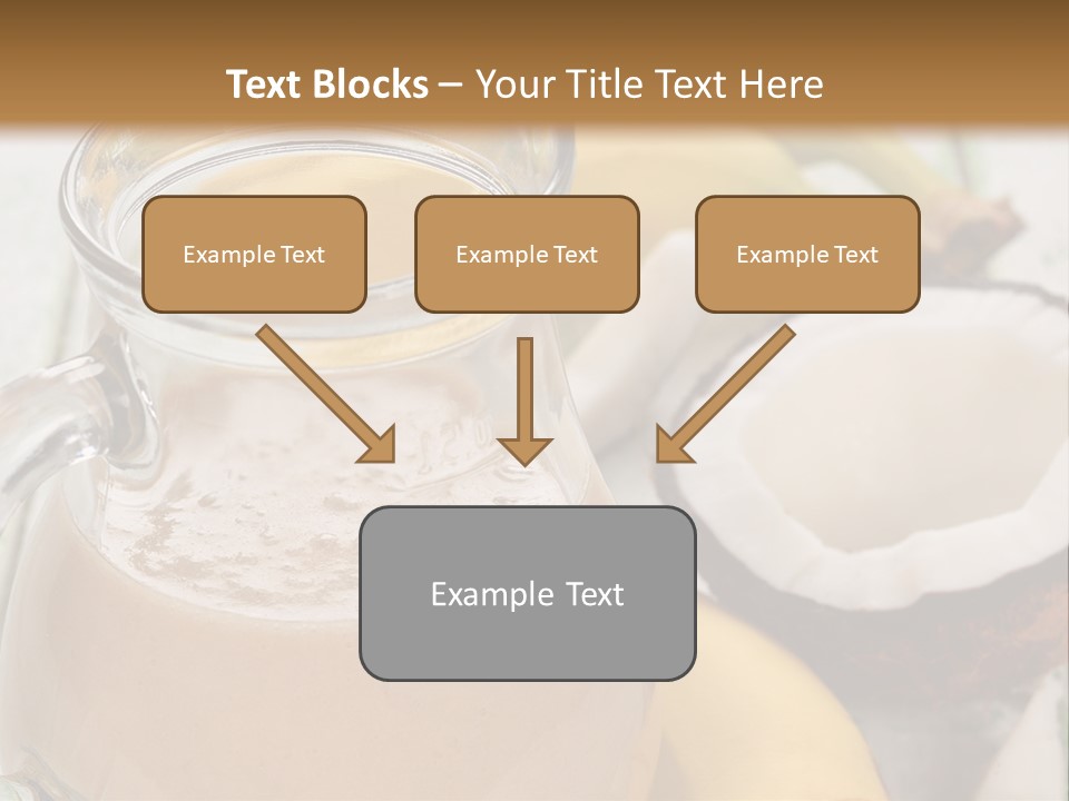 A Banana And A Glass Of Milk On A Table PowerPoint Template