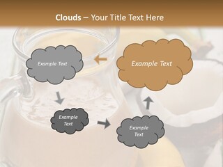 A Banana And A Glass Of Milk On A Table PowerPoint Template