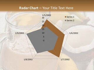 A Banana And A Glass Of Milk On A Table PowerPoint Template