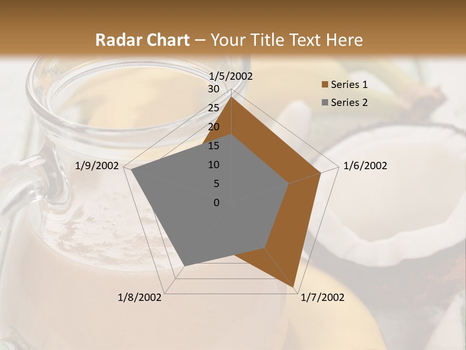 A Banana And A Glass Of Milk On A Table PowerPoint Template