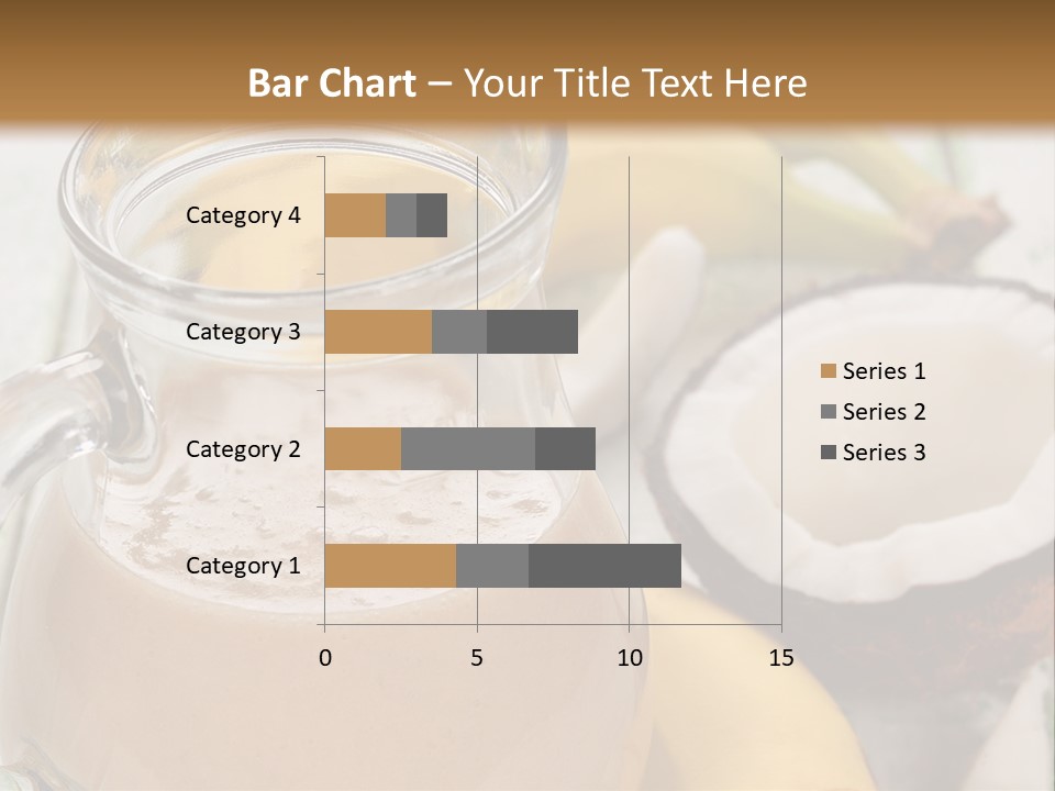 A Banana And A Glass Of Milk On A Table PowerPoint Template