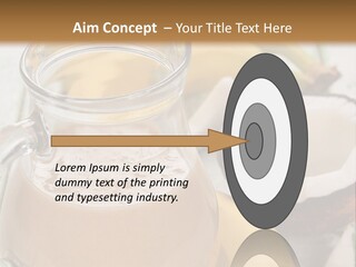 A Banana And A Glass Of Milk On A Table PowerPoint Template