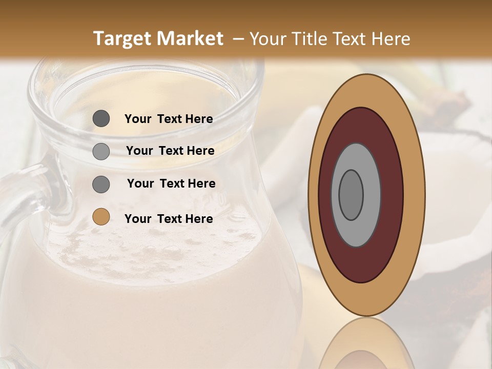 A Banana And A Glass Of Milk On A Table PowerPoint Template