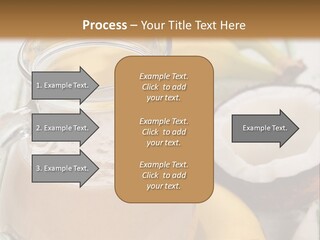 A Banana And A Glass Of Milk On A Table PowerPoint Template