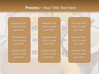 A Banana And A Glass Of Milk On A Table PowerPoint Template