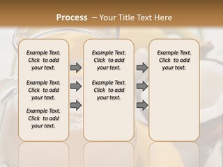 A Banana And A Glass Of Milk On A Table PowerPoint Template