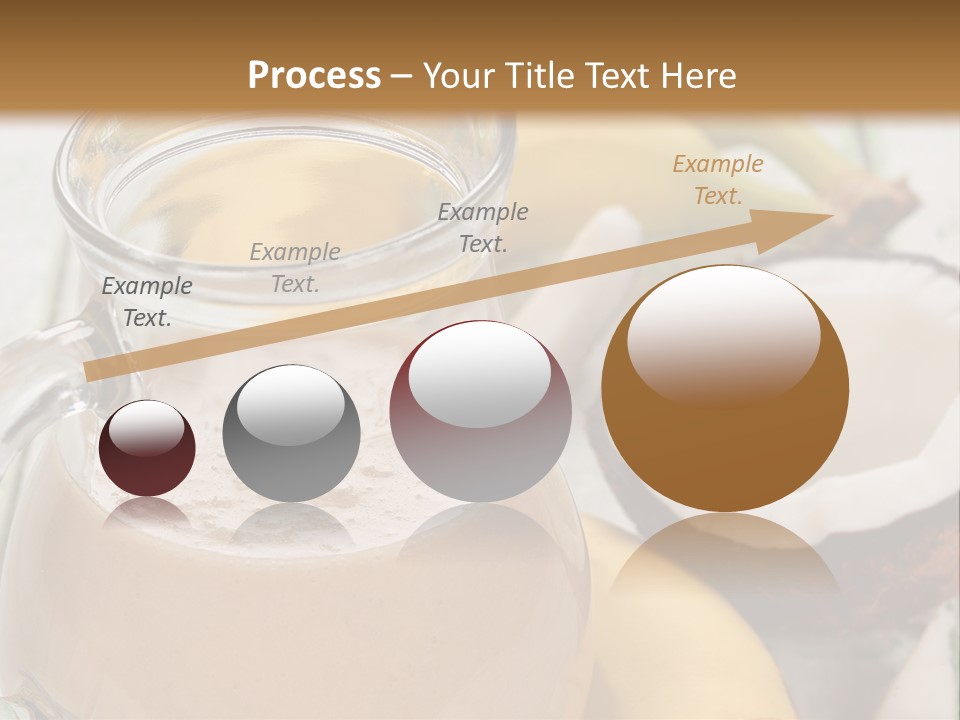 A Banana And A Glass Of Milk On A Table PowerPoint Template