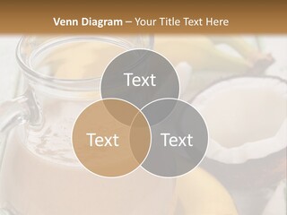A Banana And A Glass Of Milk On A Table PowerPoint Template