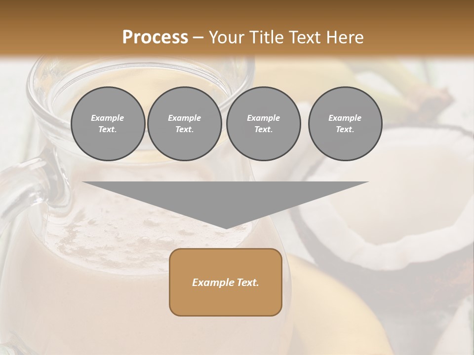 A Banana And A Glass Of Milk On A Table PowerPoint Template