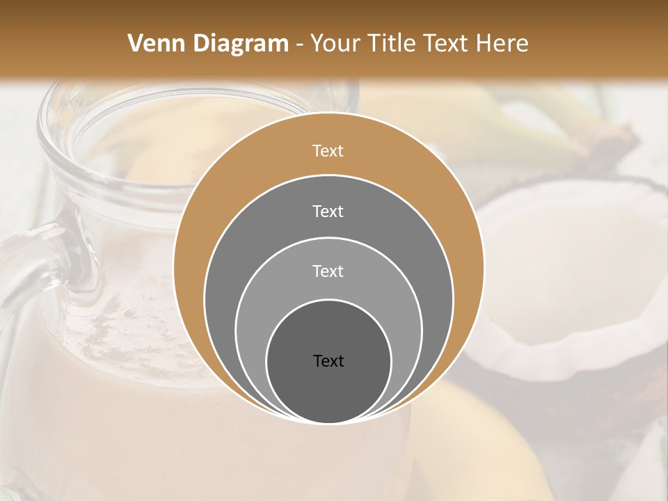 A Banana And A Glass Of Milk On A Table PowerPoint Template