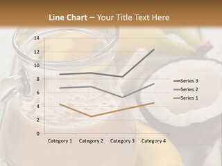A Banana And A Glass Of Milk On A Table PowerPoint Template