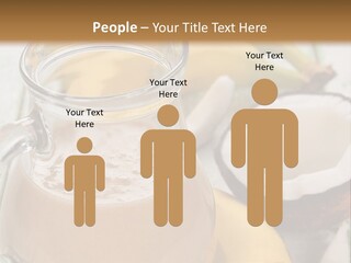 A Banana And A Glass Of Milk On A Table PowerPoint Template