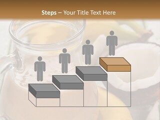 A Banana And A Glass Of Milk On A Table PowerPoint Template