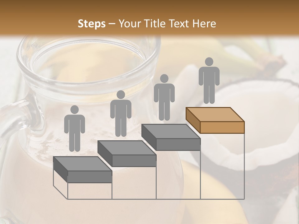 A Banana And A Glass Of Milk On A Table PowerPoint Template