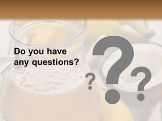 A Banana And A Glass Of Milk On A Table PowerPoint Template