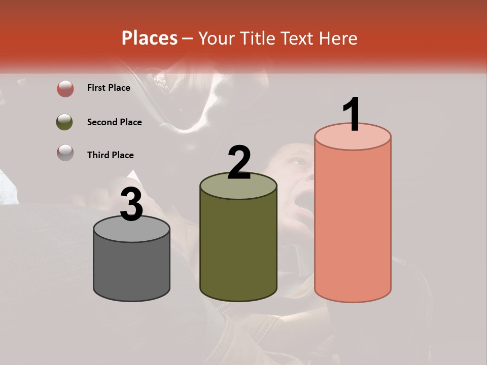 A Man Driving A Car With His Mouth Open PowerPoint Template