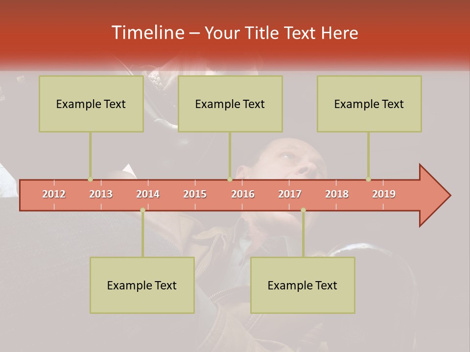 A Man Driving A Car With His Mouth Open PowerPoint Template