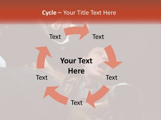 A Man Driving A Car With His Mouth Open PowerPoint Template