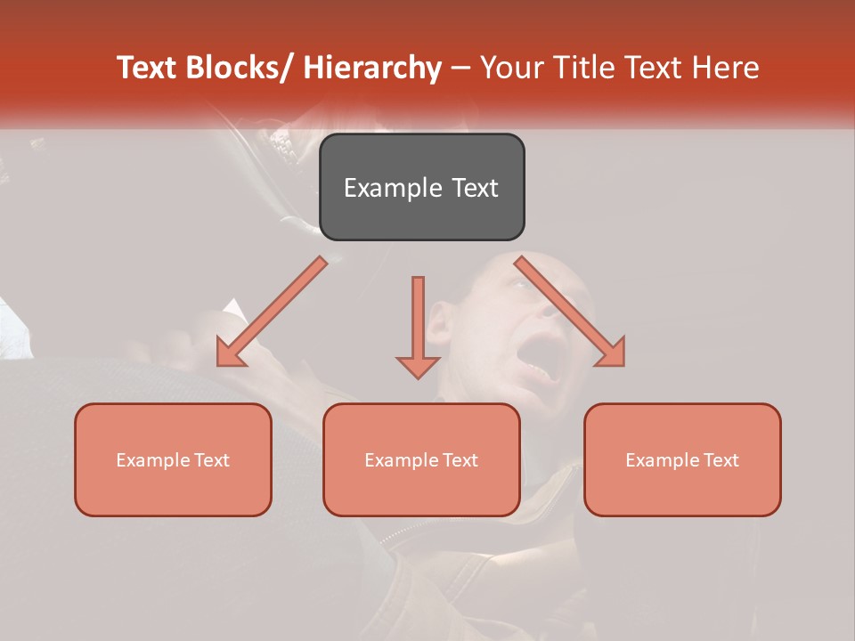 A Man Driving A Car With His Mouth Open PowerPoint Template