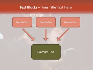 A Man Driving A Car With His Mouth Open PowerPoint Template