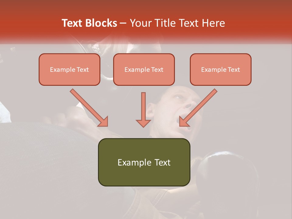 A Man Driving A Car With His Mouth Open PowerPoint Template