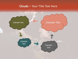 A Man Driving A Car With His Mouth Open PowerPoint Template