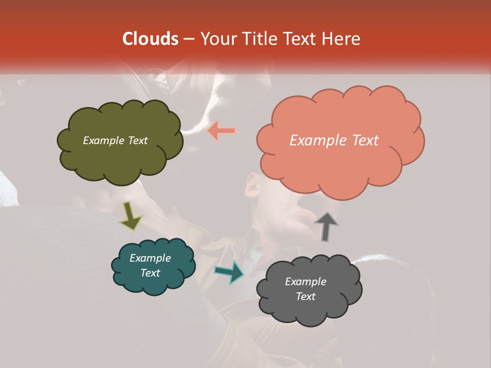 A Man Driving A Car With His Mouth Open PowerPoint Template