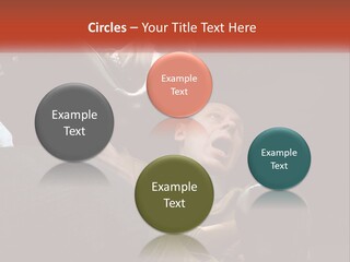 A Man Driving A Car With His Mouth Open PowerPoint Template