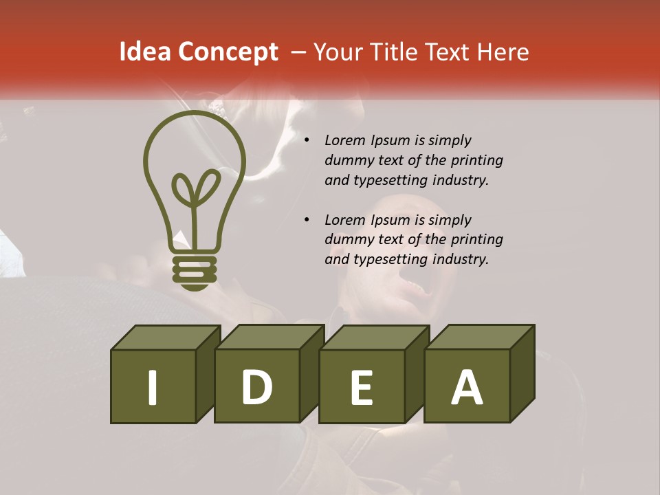 A Man Driving A Car With His Mouth Open PowerPoint Template