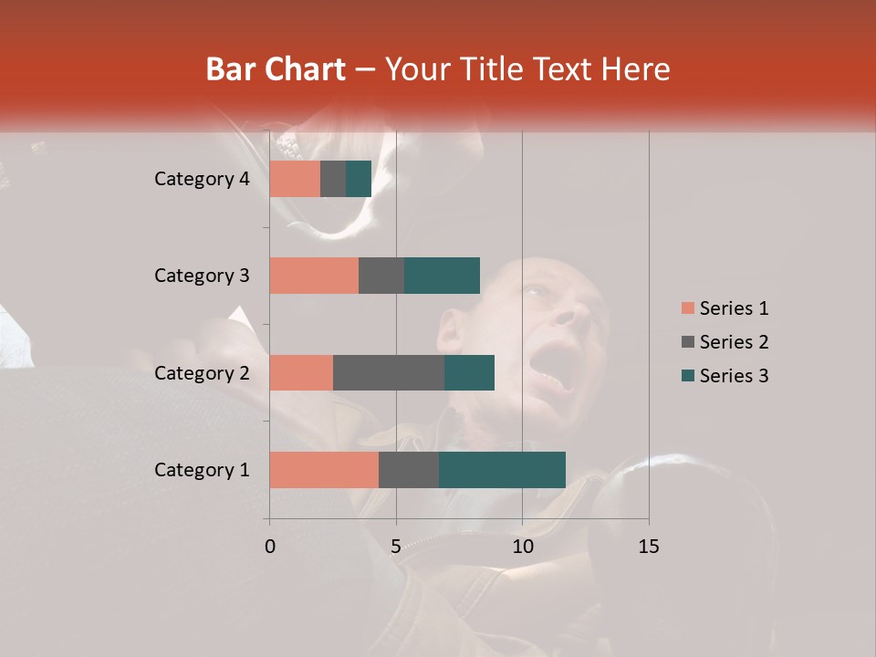 A Man Driving A Car With His Mouth Open PowerPoint Template