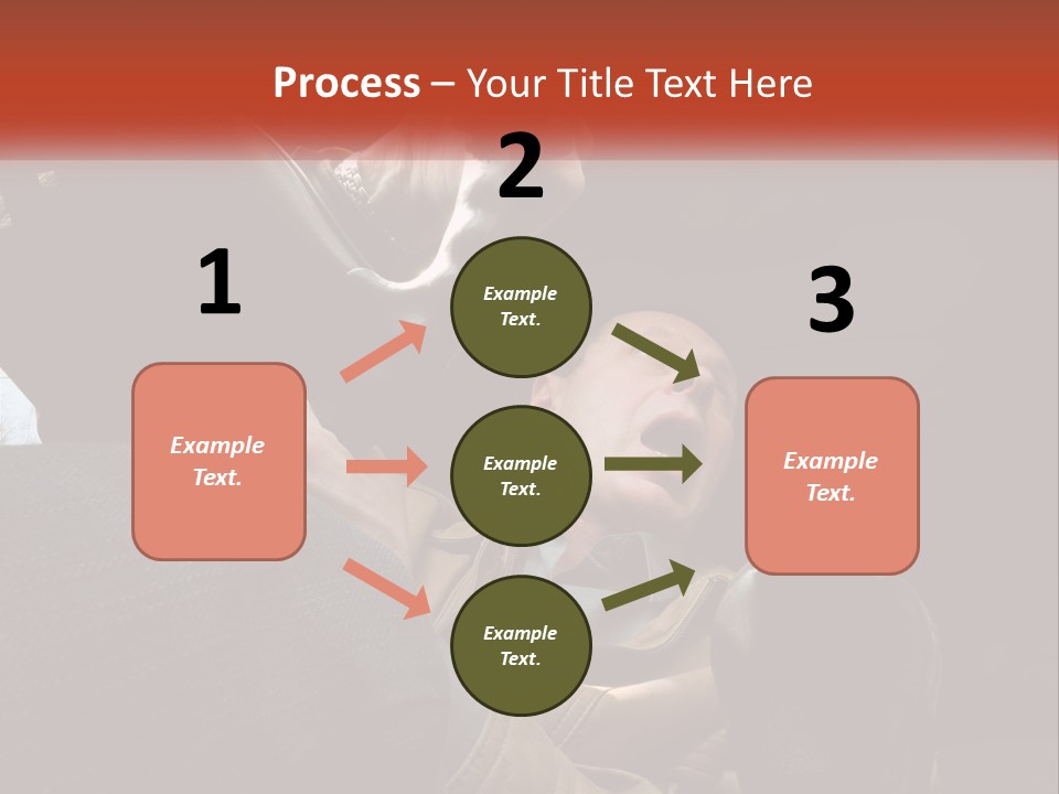 A Man Driving A Car With His Mouth Open PowerPoint Template