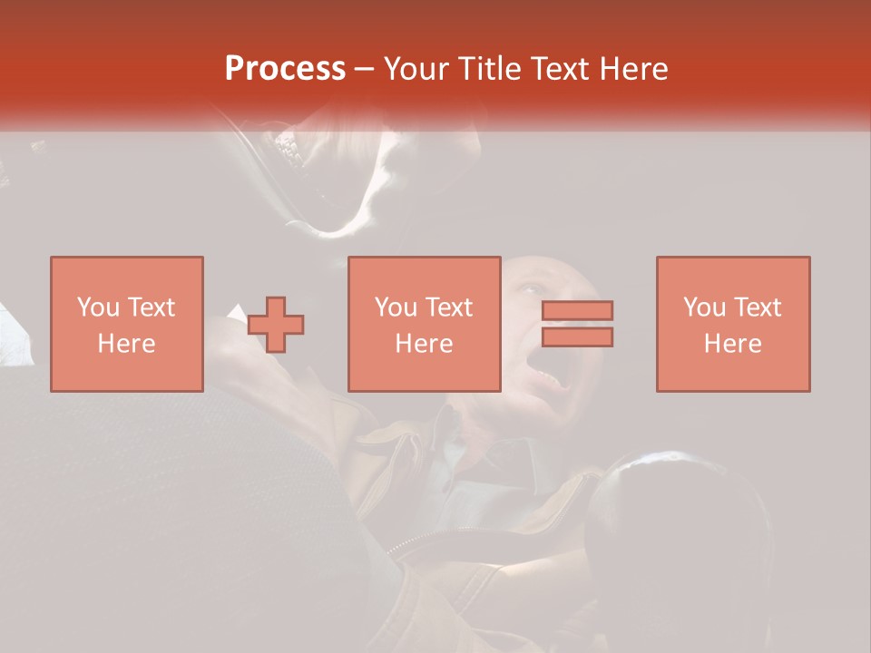 A Man Driving A Car With His Mouth Open PowerPoint Template