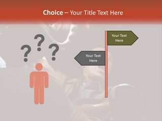 A Man Driving A Car With His Mouth Open PowerPoint Template