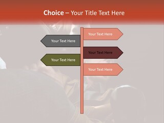 A Man Driving A Car With His Mouth Open PowerPoint Template