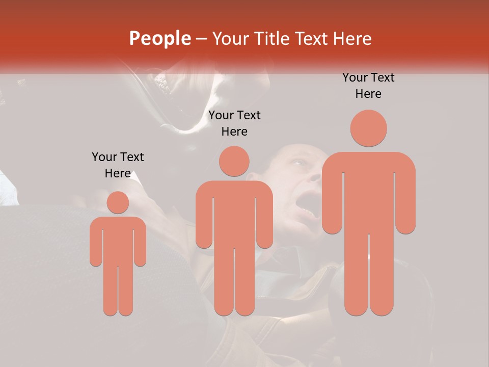 A Man Driving A Car With His Mouth Open PowerPoint Template