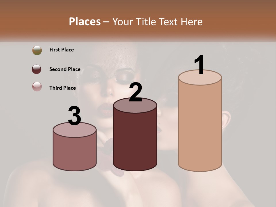 A Couple Of Women With Makeup On Their Faces PowerPoint Template