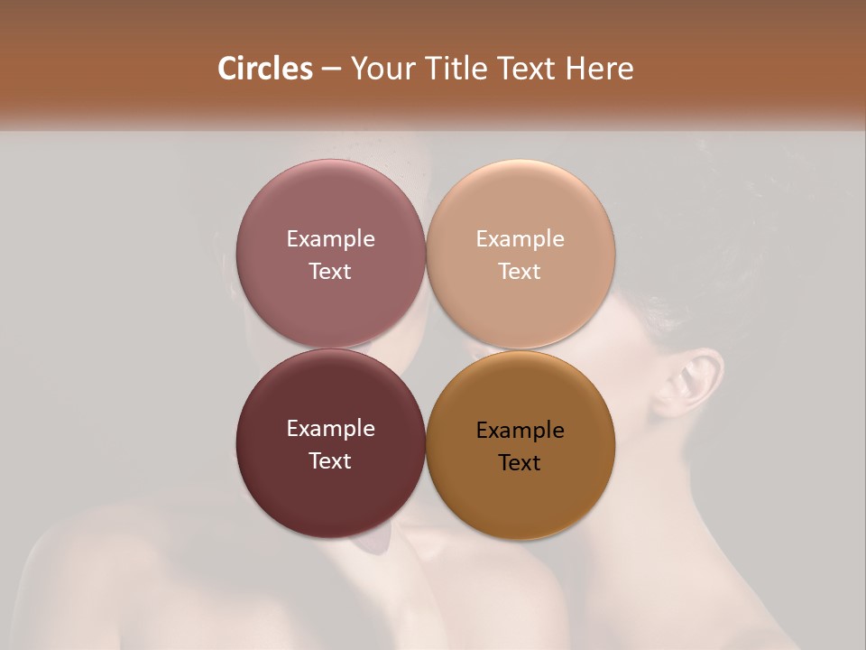 A Couple Of Women With Makeup On Their Faces PowerPoint Template