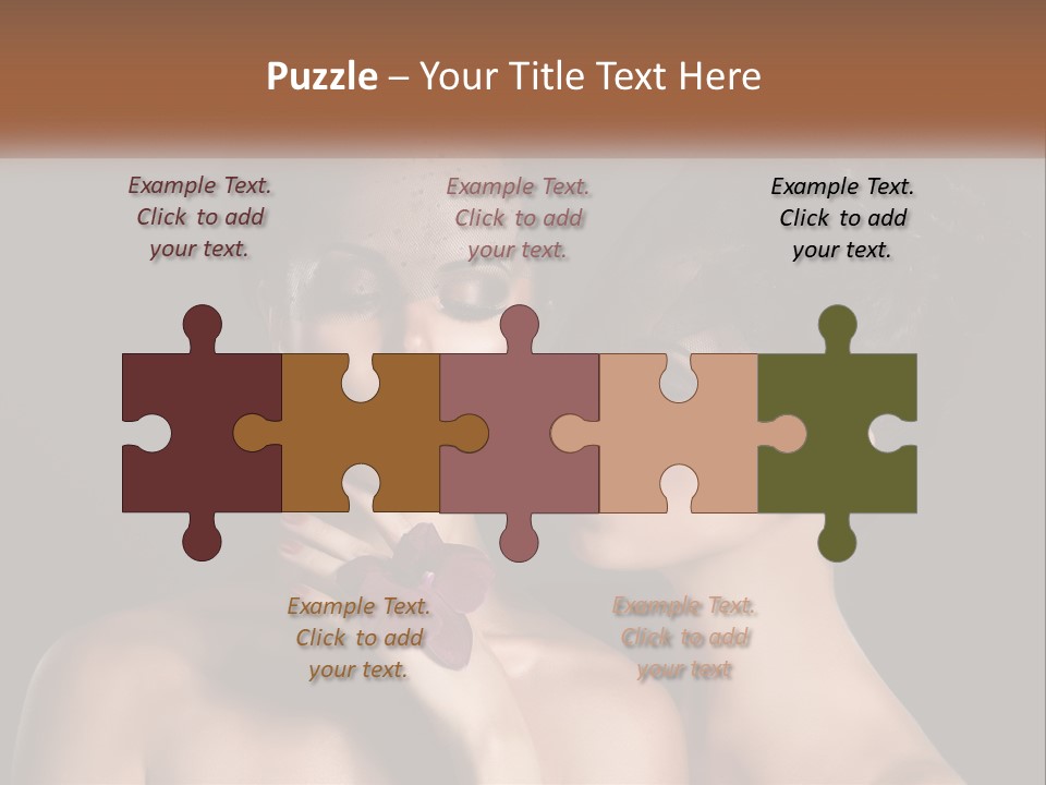 A Couple Of Women With Makeup On Their Faces PowerPoint Template