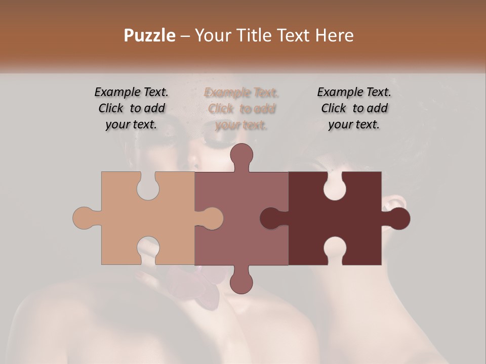 A Couple Of Women With Makeup On Their Faces PowerPoint Template