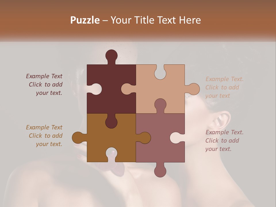 A Couple Of Women With Makeup On Their Faces PowerPoint Template