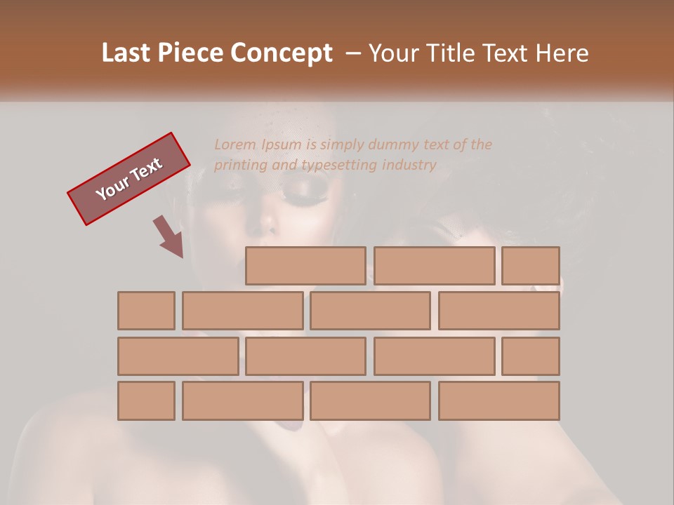 A Couple Of Women With Makeup On Their Faces PowerPoint Template
