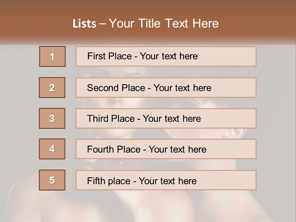 A Couple Of Women With Makeup On Their Faces PowerPoint Template