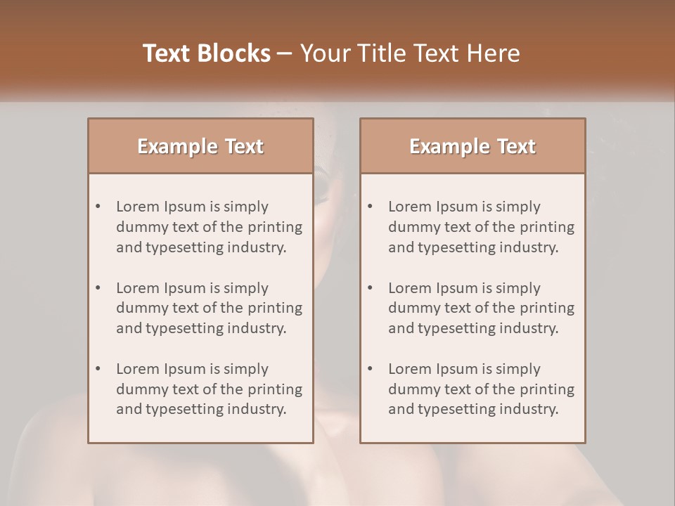 A Couple Of Women With Makeup On Their Faces PowerPoint Template