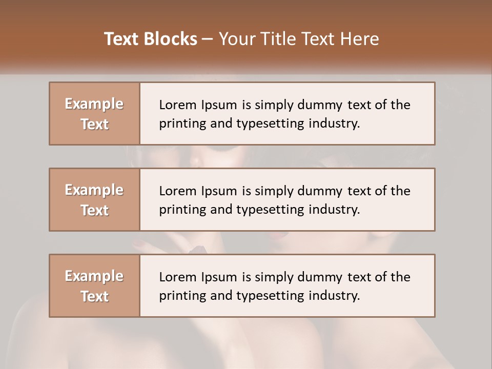 A Couple Of Women With Makeup On Their Faces PowerPoint Template